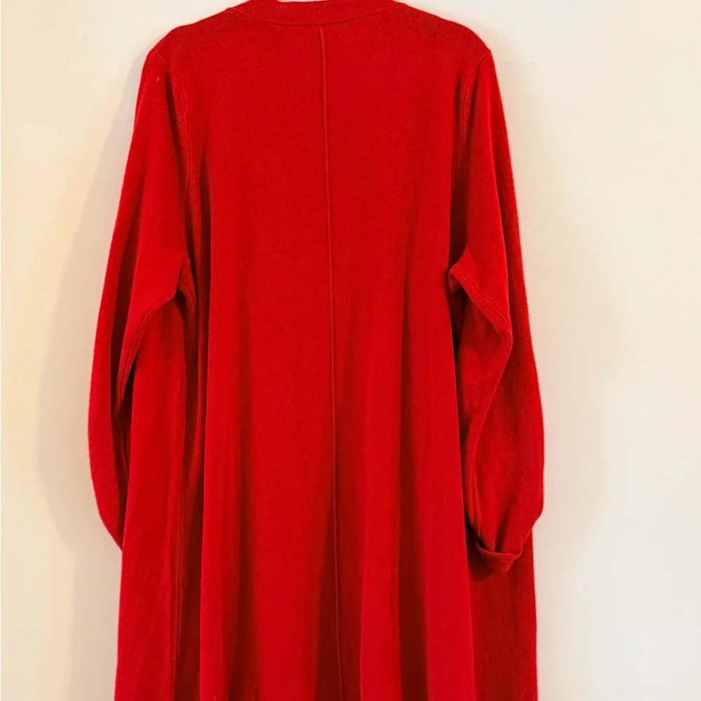 Catherines Vibrant Red Open Cardigan Size OX - XL